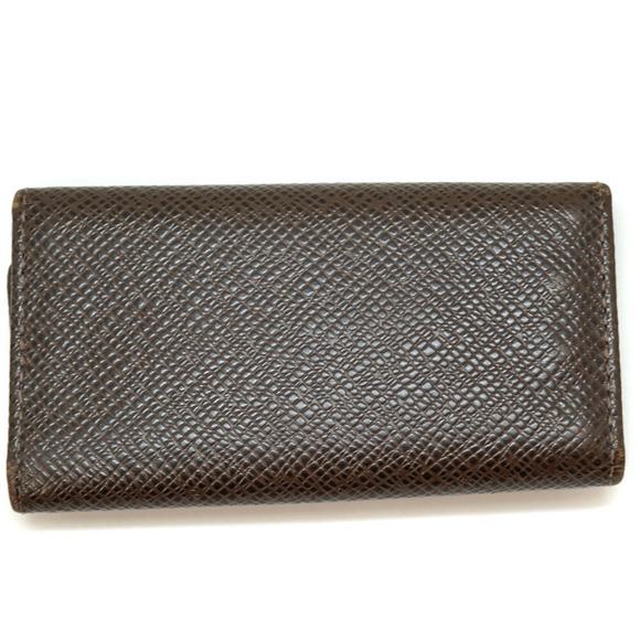 Louis Vuitton Key Brown Leather Case Taiga Accessory - Picture 1 of 7